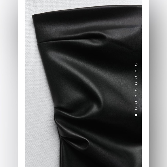Zara faux leather dress NEW - Picture 7 of 7